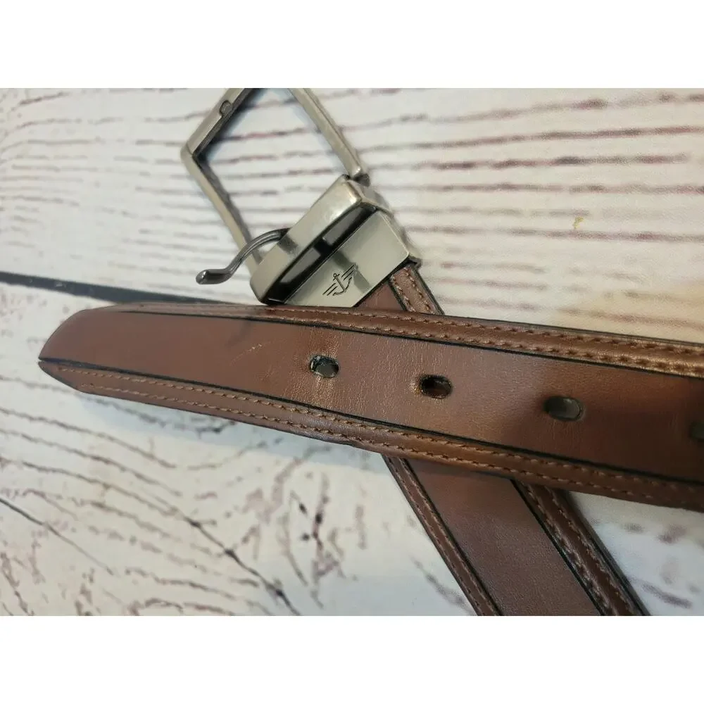 DOCKERS  Imitation Leather Belt Casual Brown Black‎ Men's Size 36